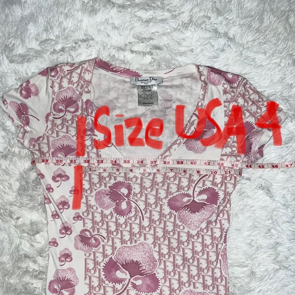 β SOLD β πRAREπ Authentic Vintage Christian Dior Trotter Monogram Logo T-shirt - Picture 7 of 9
